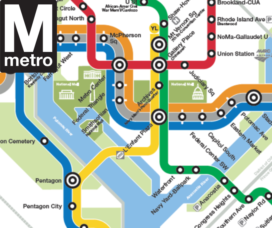 metro dc transit map