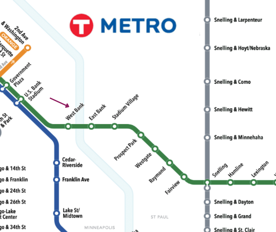Metro transit map